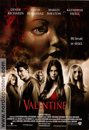 Valentine 2001 movie poster Denise Richards David Boreanaz Marley Shelton Jamie Blanks