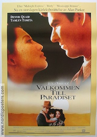 Välkommen till paradiset 1990 poster Dennis Quaid Tamlyn Tomita Sab Shimono Alan Parker