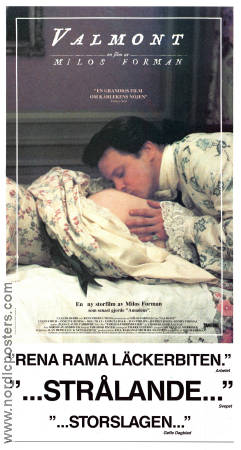 Valmont 1989 poster Colin Firth Annette Bening Meg Tilly Milos Forman