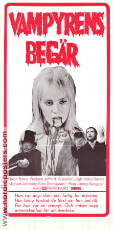 Lust for a Vampire 1971 movie poster Barbara Jefford Ralph Bates Suzanna Leigh Jimmy Sangster
