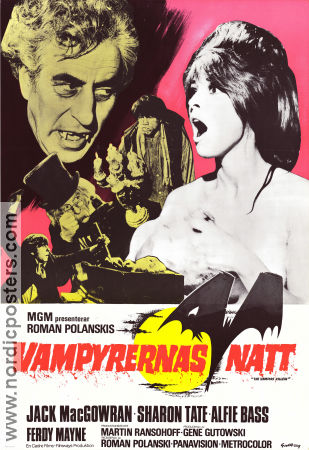 The Fearless Vampire Killers 1967 movie poster Jack MacGowran Alfie Bass Sharon Tate Roman Polanski