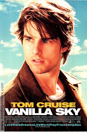 Vanilla Sky 2001 movie poster Tom Cruise Penelope Cruz Cameron Diaz Cameron Crowe