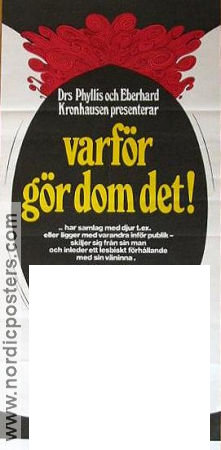 Why Do They Do It? 1971 movie poster Hugh Hefner Bodil Joensen Phyllis Eberhard Kronhausenen Denmark Documentaries