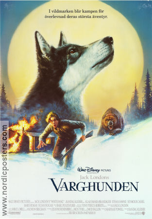 White Fang 1991 movie poster Ethan Hawke Klaus Maria Brandauer Jed Randal Kleiser Dogs
