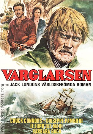 Il lupo dei mari 1975 movie poster Chuck Connors Giuseppe PambieriBarbara Bach Giuseppe Vari Writer: Jack London