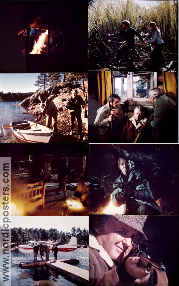 Wolf Lake 1979 lobby card set Rod Steiger David Huffman Robin Mattson Burt Kennedy