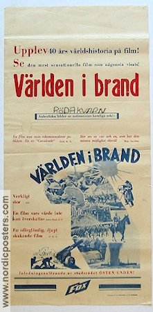 Världen i brand 1934 movie poster War