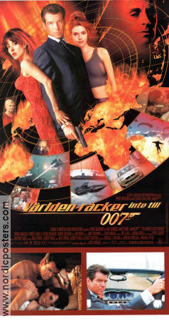 Världen räcker inte till 1999 poster Pierce Brosnan Sophie Marceau Robert Carlyle Michael Apted