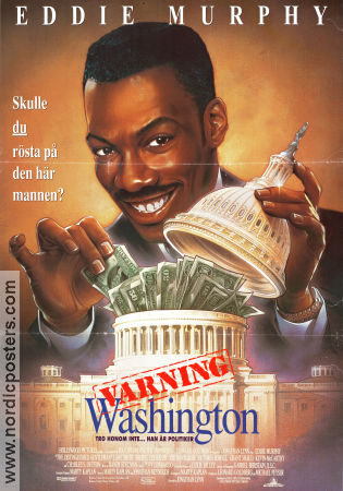 Varning Washington 1992 poster Eddie Murphy Lane Smith Sheryl Lee Ralph Jonathan Lynn Politik