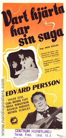 Vart hjärta har sin saga 1948 movie poster Edvard Persson Inger Juel Carl-Henrik Fant Bror Bügler Instruments