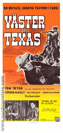 Texas John Slaughter 1959 movie poster Tom Tryon Stephen McNally Harry Keller From TV