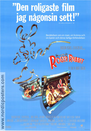 Who Framed Roger Rabbit 1988 movie poster Bob Hoskins Christopher Lloyd Joanna Cassidy Roger Rabbit Robert Zemeckis Animation