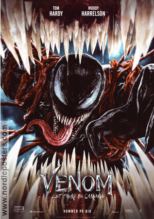 Venom: Let There Be Carnage 2021 poster Tom Hardy Woody Harrelson Michelle Williams Andy Serkis Hitta mer: Marvel Hitta mer: Spider-Man
