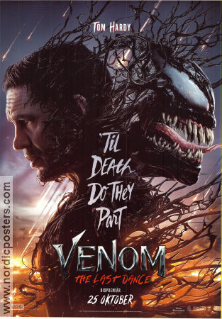 Venom: The Last Dance 2024 movie poster Tom Hardy Chiwetel Ejiofor Juno Temple Kelly Marcel Find more: Marvel