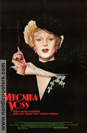 Veronika Voss 1982 movie poster Rosel Zech Hilmar Thate Rainer Werner Fassbinder