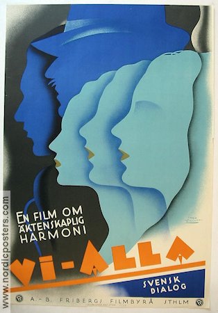 L´Amour qu´il faut aux femmes 1933 movie poster Adolf Trotz Max Maxudian Poster artwork: Mauritz Moje Åslund Art Deco