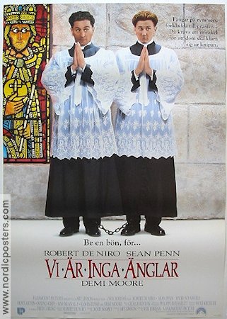 Vi är inga änglar 1989 poster Robert De Niro Demi Moore Sean Penn Neil Jordan Religion