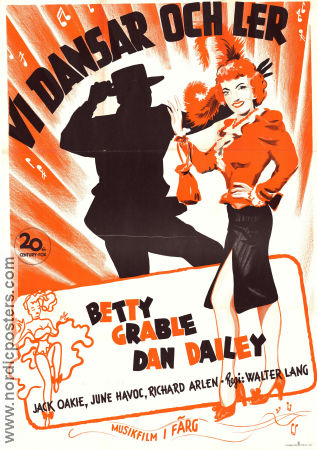 Vi dansar och ler 1948 poster Betty Grable Dan Dailey Jack Oakie Walter Lang Dans Musikaler