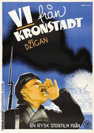 My iz Kronstadta 1936 movie poster Efim Dzigan Russia