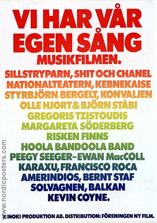 Vi har vår egen sång 1976 movie poster Sillstryparn Find more: Nationalteatern