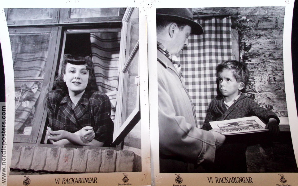 De pokkers unger 1947 lobby card set Henry Nielsen Tove Maes Sigrid Horne-Rasmussen Astrid Henning-Jensen Denmark Kids