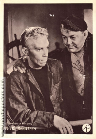 Vi tre debutera 1953 movie poster Maj-Britt Nilsson Per Oscarsson Sven-Eric Gamble Åke Grönberg Hasse Ekman Find more: Stockholm