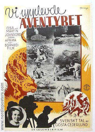 I Married Adventure 1940 movie poster Åsa Johnson Osa Johnson Martin Johnson Documentaries