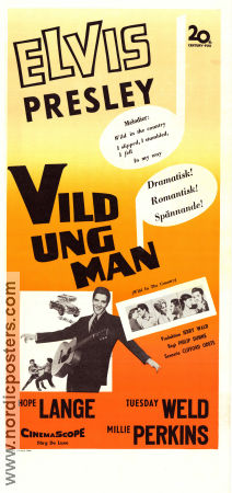 Vild ung man 1961 poster Elvis Presley Hope Lange Tuesday Weld Philip Dunne Musikaler