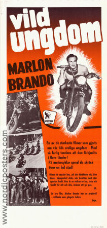 The Wild One 1953 movie poster Marlon Brando Mary Murphy Lee Marvin Laslo Benedek Motorcycles