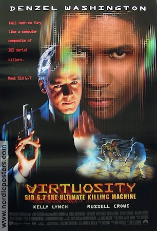 Virtuosity 1995 poster Denzel Washington Brett Leonard