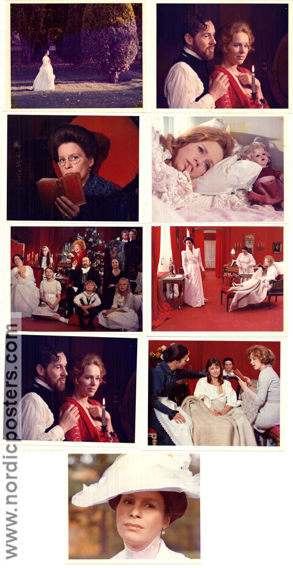 Cries and Whispers 1973 lobby card set Harriet Andersson Karin Sylwan Liv Ullmann Ingrid Thulin Ingmar Bergman Photo: Sven Nykvist