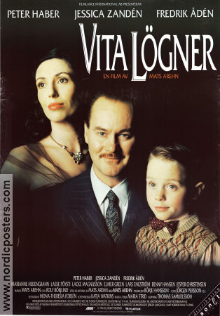 Vita lögner 1995 poster Peter Haber Jessica Zandén Fredrik Ådén Mats Arehn Barn