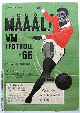 VM i fotboll 1966 movie poster Eusebio Football soccer