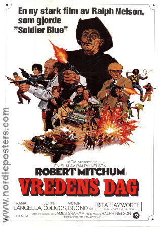 Vredens dag 1972 poster Robert Mitchum Rita Hayworth Ralph Nelson