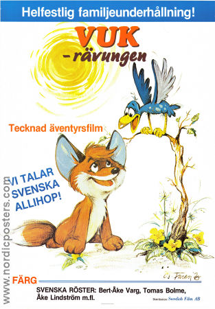 Vuk 1981 movie poster Judit Pogany Attila Dargay Animation Country: Hungary