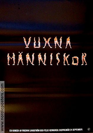 Vuxna människor 1999 movie poster Fredrik Lindström Karin Bjurström Mikael Persbrandt Felix Herngren