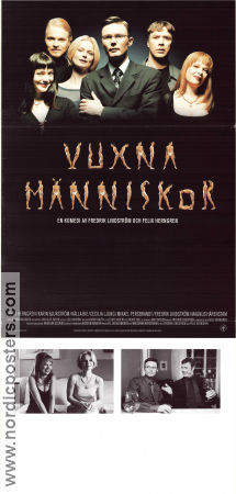 Vuxna människor 1999 poster Fredrik Lindström Karin Bjurström Mikael Persbrandt Felix Herngren