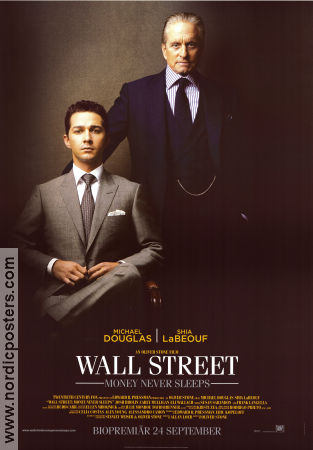 Wall Street: Money Never Sleeps 2010 movie poster Michael Douglas Shia LaBeouf Carey Mulligan Oliver Stone Money