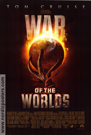 War of the Worlds 2005 poster Tom Cruise Dakota Fanning Tim Robbins Steven Spielberg