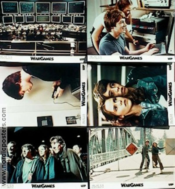 WarGames 1983 lobby card set Matthew Broderick