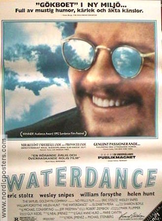 The Waterdance 1992 movie poster Eric Stoltz Wesley Snipes Helen Hunt Neal Jimenez Glasses