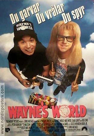 Wayne´s World 1992 poster Mike Myers Dana Carvey Rob Lowe Penelope Spheeris