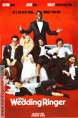 The Wedding Ringer 2015 movie poster Kevin Hart Josh Gad Kaley Cuoco Jeremy Garelick