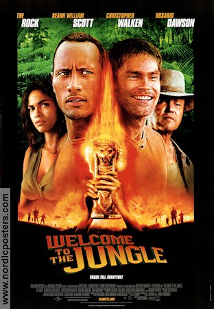 The Rundown 2003 movie poster Dwayne Johnson Seann William Scott Christopher Walken Peter Berg