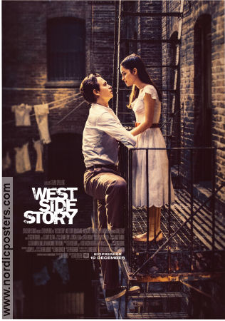 West Side Story 2021 movie poster Ansel Elgort Rachel Zegler Ariana DeBose Steven Spielberg Musicals