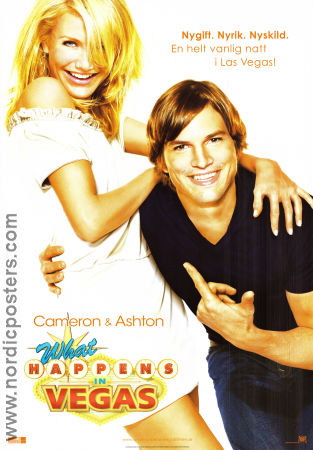 What Happens in Vegas 2008 movie poster Cameron Diaz Ashton Kutcher Rob Corddry Tom Vaughan Romance