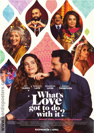 What´s Love Got to Do with It? 2022 movie poster Mim Shaikh Iman Boujelouah Lily James Shekhar Kapur