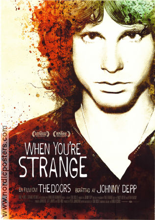 When You´re Strange 2009 movie poster Johnny Depp Jim Morrison Tom DiCillo Documentaries Rock and pop