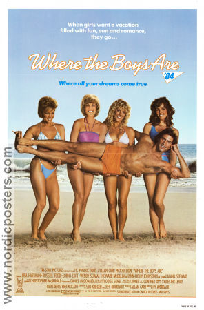 Where the Boys Are 1984 movie poster Lisa Hartman Lorna Luft Hy Averback Beach School