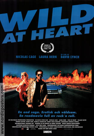 Wild At Heart 1990 movie poster Nicolas Cage Laura Dern David Lynch